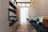  A butler's pantry nestled in between the dining and kitchen area.