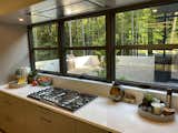 Kitchen, Cooktops, Engineered Quartz Counter, and Range Hood kitchen window  Photo 13 of 60 in Rebek Residence & Studios by Ed Rebek