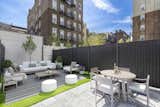 The 533 square foot backyard available at Wonder Lofts in Hoboken, NJ.