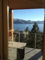 living area terrace lake view