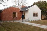 The old front porch was hidden, the addition brought the home closer in contact with the life on the street.