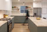 The kitchen has a simple and functional layout.