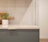 The design implemented a simple and neutral material palette. 