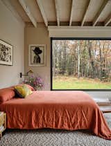 Guest Bedroom, view north to woods 