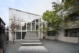 Stairway House by Nendo exterior, residential architecture, indoor-outdoor connection, transparency, Japanese architecture, staircase design