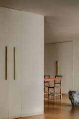 The home's colour palette was deliberately light to let the rich tones of the teak wood be the focus. 