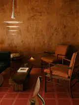 The homeowner's collection of vintage furniture brings a timeless feel to the home. 