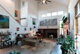 The living room floods with light.