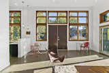 High ceilings and a wall of windows brings plenty of light into the live/work lofts on the property.