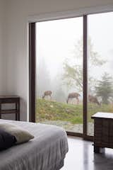 Bedroom, Concrete Floor, and Bed View from Bedroom  Photo 17 of 17 in Meyers Residence by W  O  V  E  N   Architecture and Design