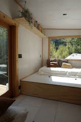 Underneath the entire structure there is enough storage for all of our stuff - even more under the platform bed. 