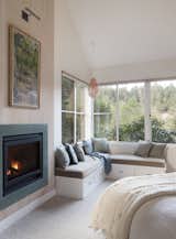 Master bedroom with ensuite fireplace