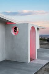 Button added an outdoor shower to the Joshua Tree rental property.
