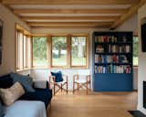 Living area in Ancient Woodland House by Tom Turner Architects