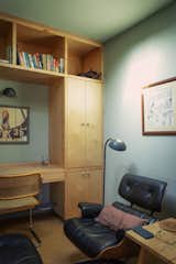 Mariana's father Eduardo lives with the family, and was in need of his own private spaces. In Eduardo's bedroom, Koetter and Studebaker converted an oversized closet to a small study and lounge area with built-ins in Baltic Birch.  Photo 8 of 12 in Construction Diary: In Los Angeles, a Couple Create a Multigenerational Haven