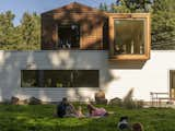 Neal and Inga Barber built a new home atop the existing foundation of their previous house in Kenmore, a suburb of Seattle, Washington.