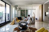 view of sofa and glass curve glass (multi function room)