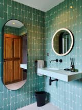 Guest Bathroom After  Photo 13 of 35 in Renovation of Modern Bastide in Provence by Cathy Steinberg