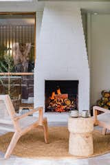 External fireplace.

The outdoor aflresco was planned around a retained external fireplace, painted white and upgraded to become the centre piece of 