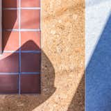 Terra cotta tile, cork with recycled felt tiles