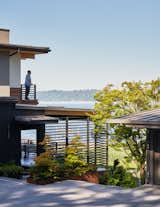 A balcony off the master suite affords a panoramic view of the Puget Sound.