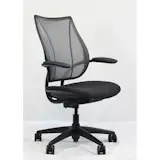 Liberty Office Chair by Humanscale

Liberty, with Form-Sensing Mesh Technology, is unlike any mesh chair you’ve seen or experienced. With its Tri-Panel construction, Liberty has the body-fitting contours that single-panel stretch mesh chairs simply can’t achieve. And it offers perfect lumbar support for everyone, without external devices or manual adjustments.

Intelligent counter-balance recline mechanism automatically provides the right amount of support through the full range of recline motion, regardless of user size and weight.