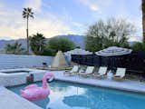 Swimming Pools, Tubs, Shower, Hardscapes, Back Yard, Desert, Metal Fences, Wall, Hot Tub Pools, Tubs, Shower, Gardens, and Concrete Patio, Porch, Deck  Photo 5 of 17 in Palm Springs Gem by Lauren Bugeja