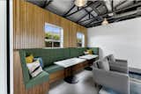 Banquette seating at the Specialty Family Foundation - a historic preservation project done by Hamilton Architects