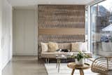 Terra Cotta Tiled Screen Wall separating Main Entrance and Living room
