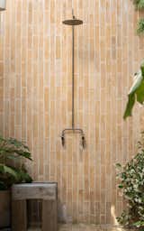 ORCA Copper/Brass Outdoor Shower.  Photo by Lauren Moore, Design Assembly