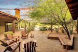 Patio with stone pavers provides a quite place to relax