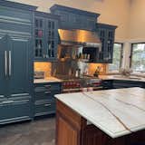 Built-in Subzero 36" Refrigerator with custom panels from Canyon Creek Cabinets