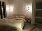 Light reflections in bedroom