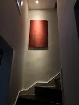 Dramatic art in staircase