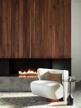 Living Room Fireplace Wall - The Offset | Dick Clark + Associates