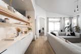This custom built-in elongates this room so much and it feels like it was always there.