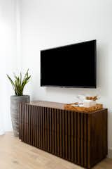 This dresser feels vintage but it's new. We love the vertical paneling.