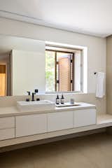 Neutral tones in the Bathroom and a view.