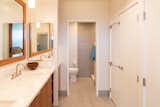 Bath Room, Granite Counter, Ceramic Tile Floor, Recessed Lighting, Accent Lighting, Ceiling Lighting, Pendant Lighting, Undermount Sink, and Open Shower  Photo 11 of 17 in Scott Residence by District Architecture + Design