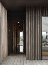 The entryway hall acts as a focus point through the house towards the West creating a vignette of the mountain ranges beyond.