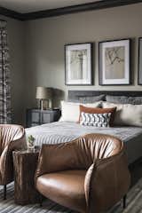 Bedroom, Chair, Dark Hardwood Floor, Recessed Lighting, and Bed Bedroom  Photo 11 of 15 in Greatwater Retreat by Brianna Michelle Interior Design