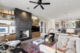 Living view to entry hall, dining and kitchen.