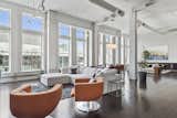 The primary living space of Unit 301 offers 2,500 square feet of light-filled loft space.