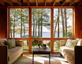 New Hampshire Lake Cabin by KCS Architects living room