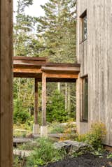 Mid-Coast Maine Camp by Winkelman Architecture outdoor hallway entry