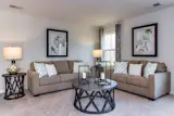 Living room of a newly-constructed home, Williamsburg, Va.