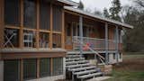 Looking across sun porch and back of house