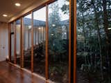 House in Chilean Forest by Lucas Maino view of inner courtyard