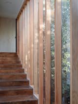 House in Chilean Forest by Lucas Maino stairs