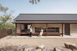 Exterior, House Building Type, Metal Roof Material, and Gable RoofLine  Photo 1 of 21 in Exterior by Inès Le Cannellier from A Cozy Weekend Retreat in South Korea Emphasizes Quality Family Time